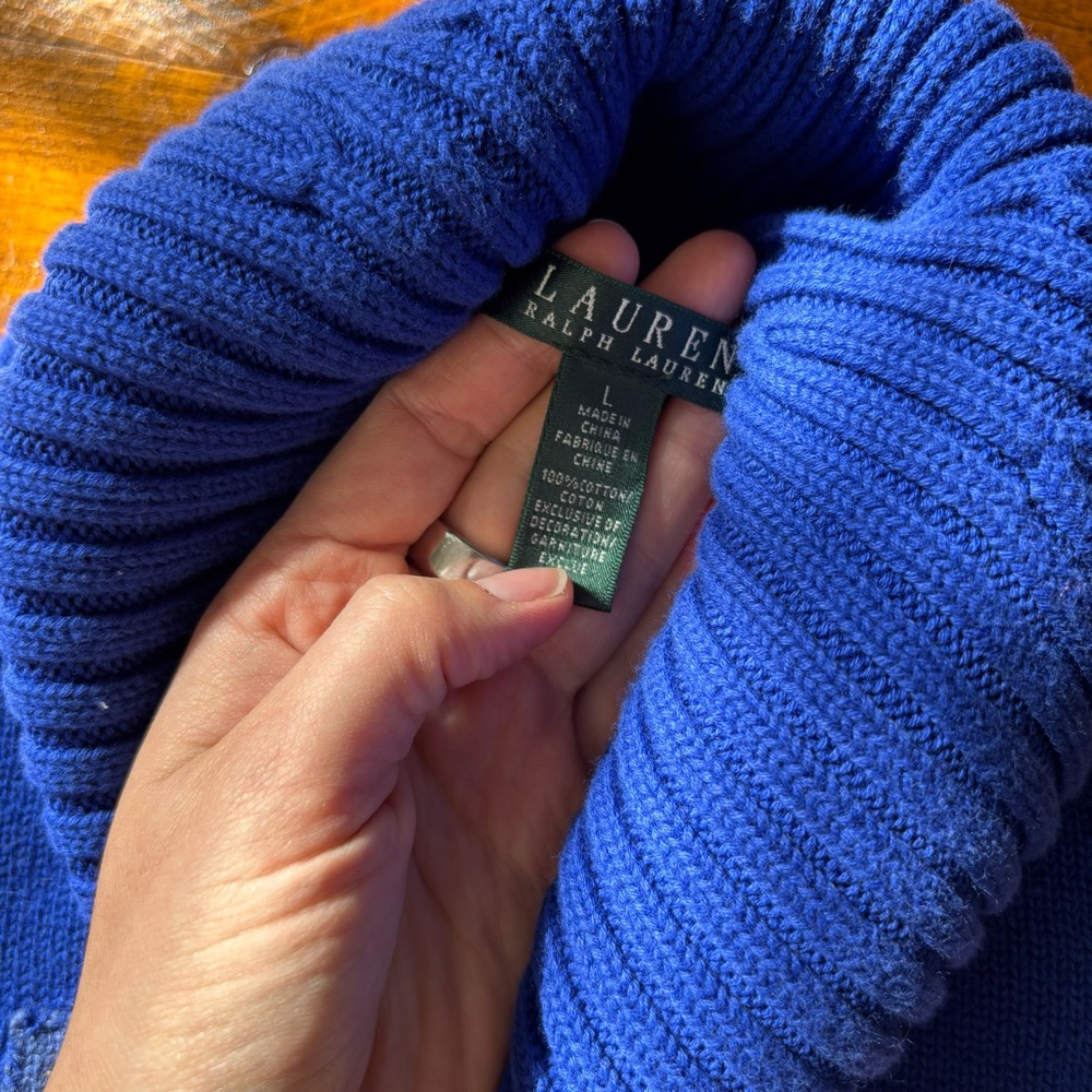 RARE Vintage 90s Ralph Lauren Turtleneck - Picture 6 of 7